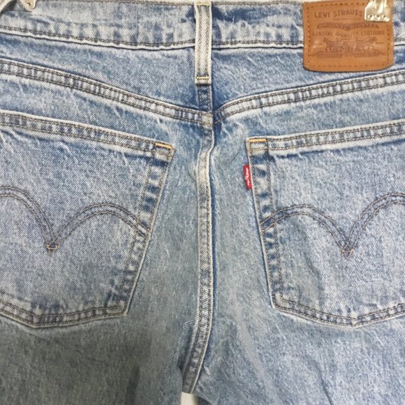 Levi's Premium Wedgie Blue Denim Jeans Pants Size 24 - Picture 9 of 13